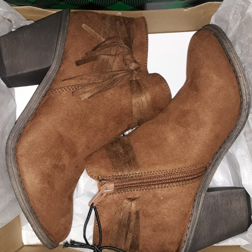 Block Heel Booties - Picture 2 of 2
